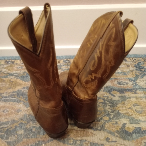 Cowboy leather boots size 5.5 - Picture 3 of 6